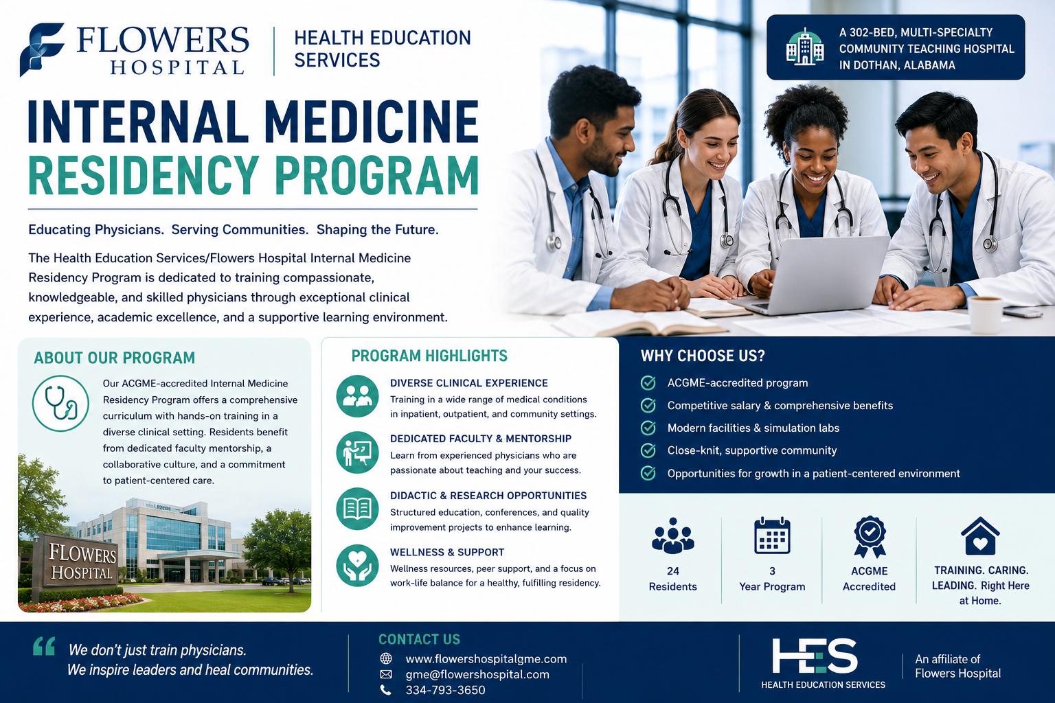 Read more about the article Health Education Services/Flowers Hospital Program Internal Medicine Residency